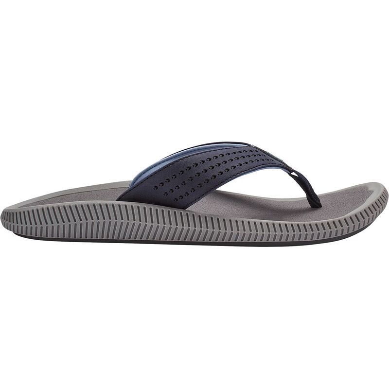 オルカイ メンズ シューズ サンダル Olukai Ulele Flip Flop Mens Blue DepthCharcoal チャコール