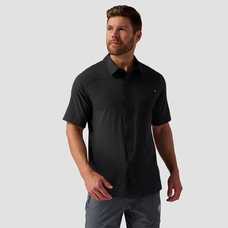 バックカントリー メンズ トップス Tシャツ 半袖 ジャージー Backcountry Slickrock ShortSleeve ButtonUp Jersey Mens Black ブラック