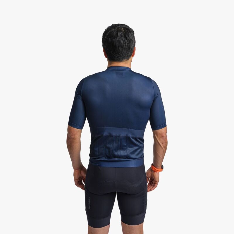 シマノ メンズ トップス Tシャツ ジャージー Shimano Stile Short Sleeves Jersey Mens Navy Blue ネイビー