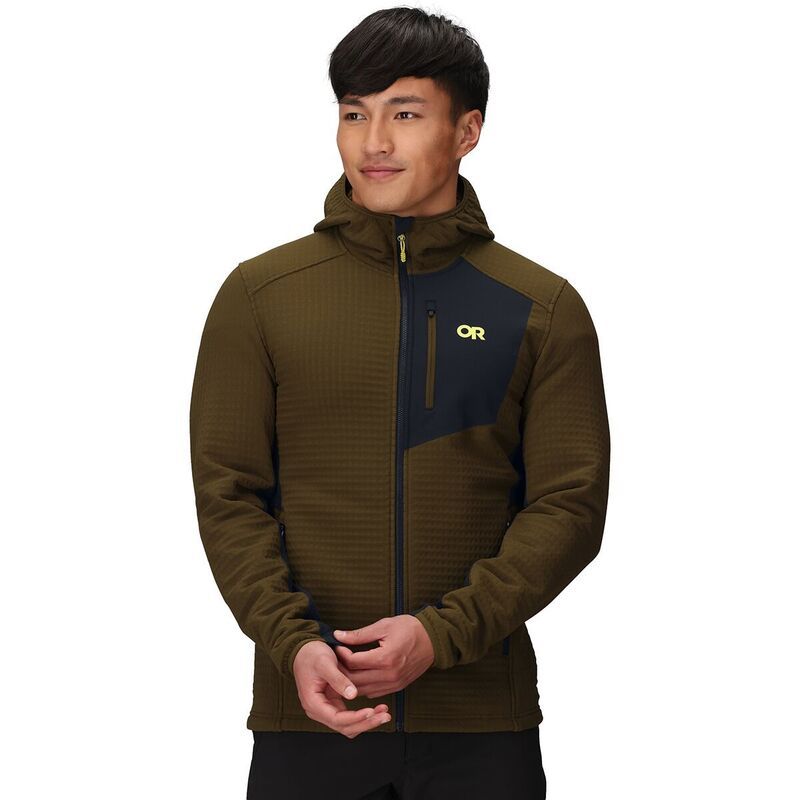 アウトドアリサーチ メンズ アウター ジャケット・ブルゾン プラスサイズ フリース パーカー Outdoor Research Vigor Plus Fleece Hoodie Mens Dark O