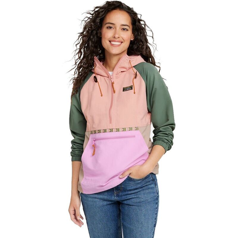 エルエルビーン レディース アウター ジャケット・ブルゾン LLBean Mountain Classic Multi Color Regular Anorak Womens Adobe RoseCr