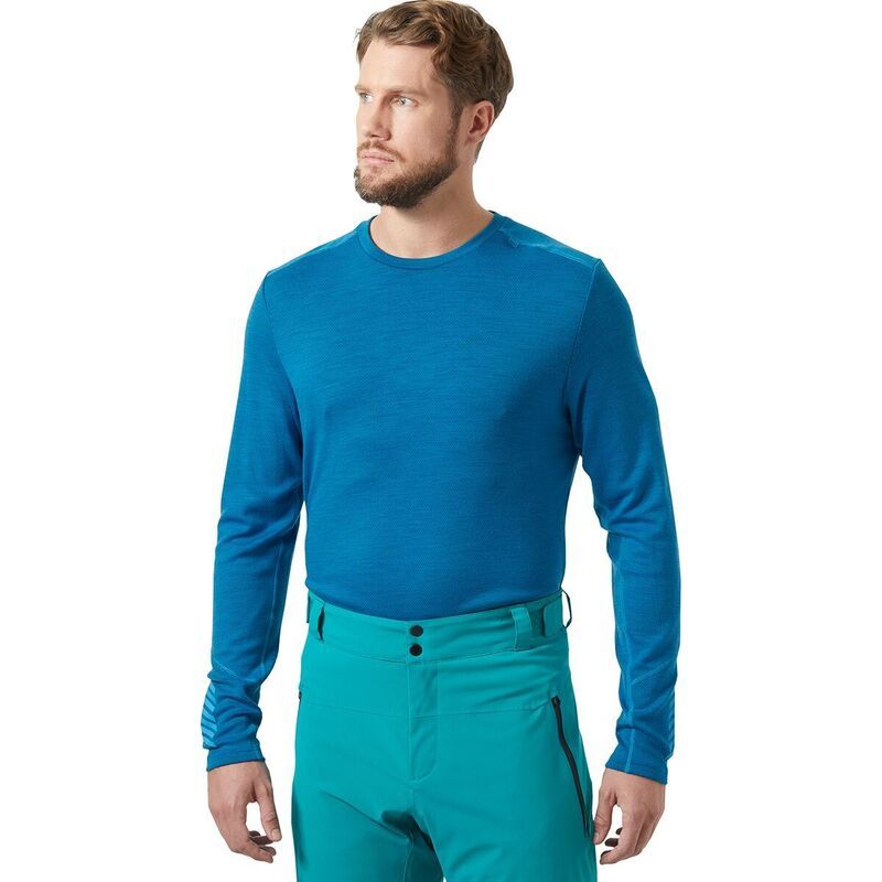 ヘリーハンセン メンズ トップス Tシャツ Helly Hansen Lifa Merino Midweight Crew Top Mens Neptune Blue ブルー