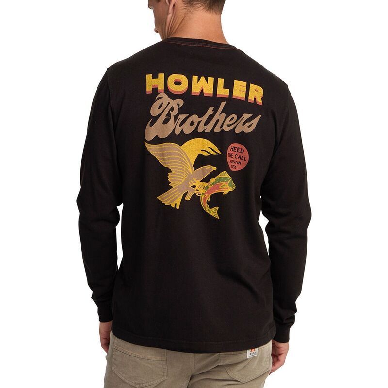 ハウラーブラザーズ メンズ トップス Tシャツ 長袖 Howler Brothers LongSleeve TShirt Mens Osprey PreyBlack ブラック