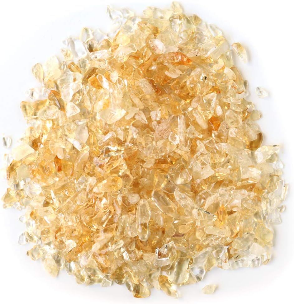 GOLD STONE] シトリン 黄水晶 さざれ石 100g サイズ小 天然石