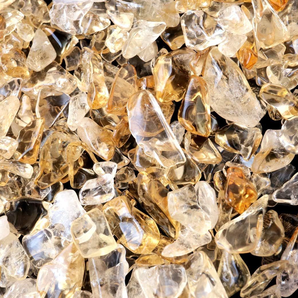 GOLD STONE] シトリン 黄水晶 さざれ石 100g サイズ小 天然石