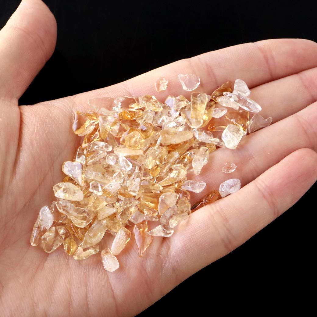 ★特選一石★幸運の石♡太陽の象徴【100g黄水晶シトリンクォーツさざれ石】❤️ GOLD STONE] シトリン 黄水晶 さざれ石 100g サイズ小 天然石
