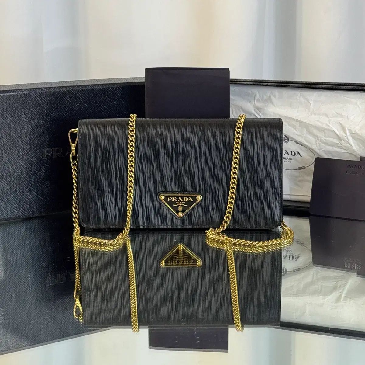 OS保証 構成 PRADA プラダ 三角ロゴ ビテロ woc