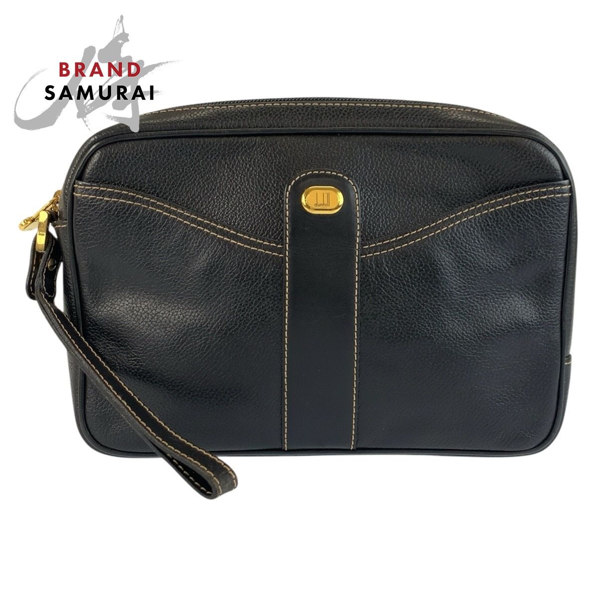 ▪️30s CINCH BACK ビンテージ ベスト ジレ シンチバック 金 水玉 美品 Dunhill ダンヒル ブラック 黒 ゴールド金具 レザー クラッチ