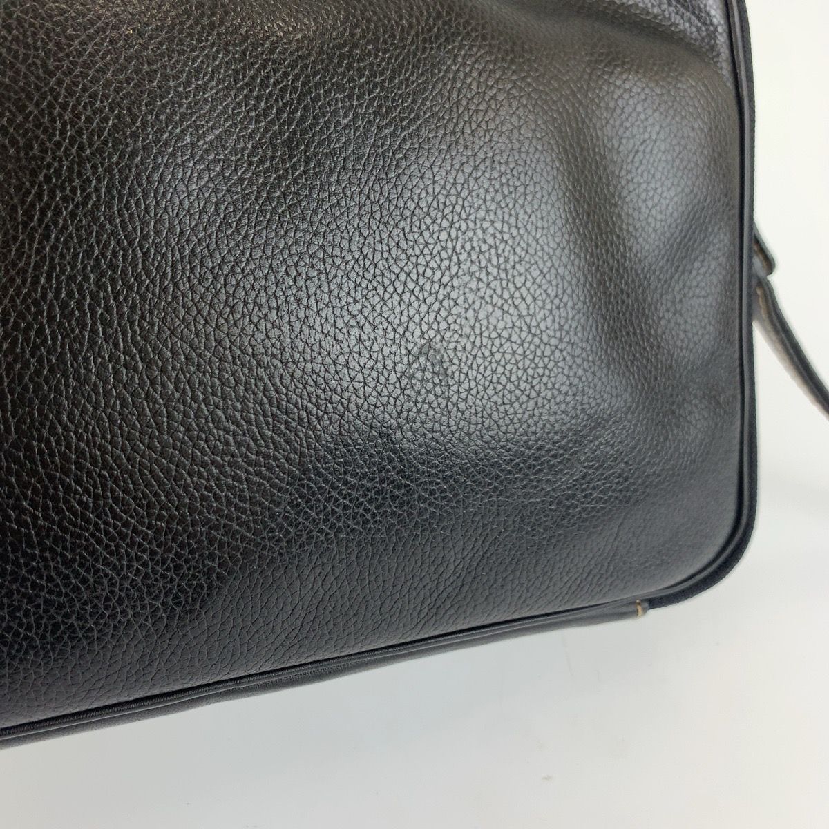美品 Dunhill ダンヒル ブラック 黒 ゴールド金具 レザー クラッチ