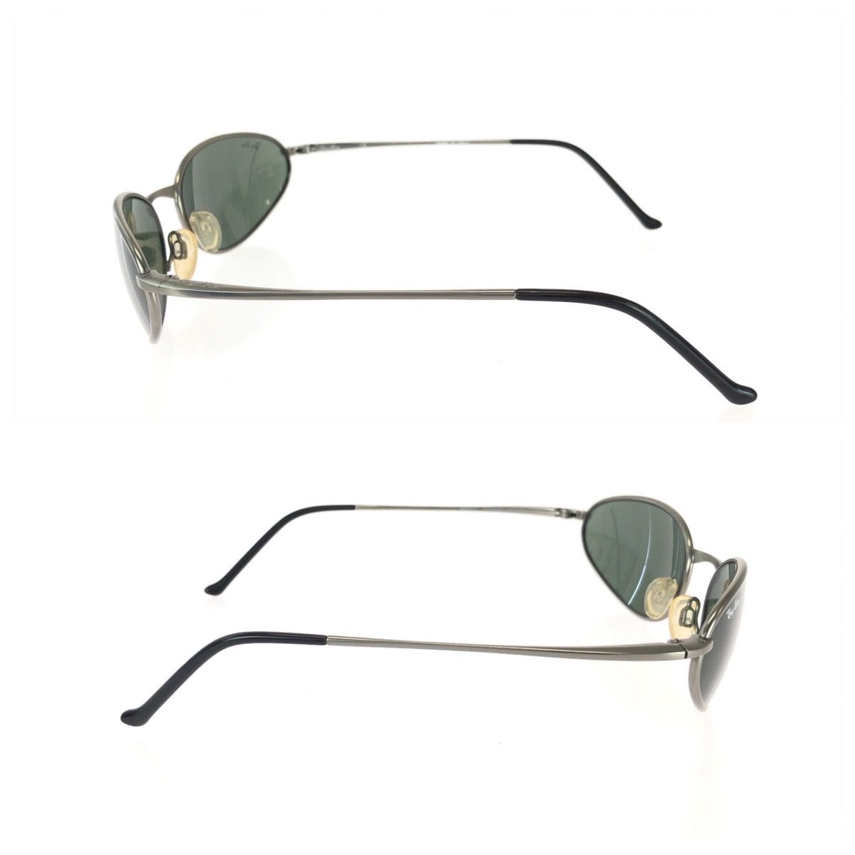 美品 Ray-Ban レイバン TITANIO シルバー ガンメタ グリーン チタン