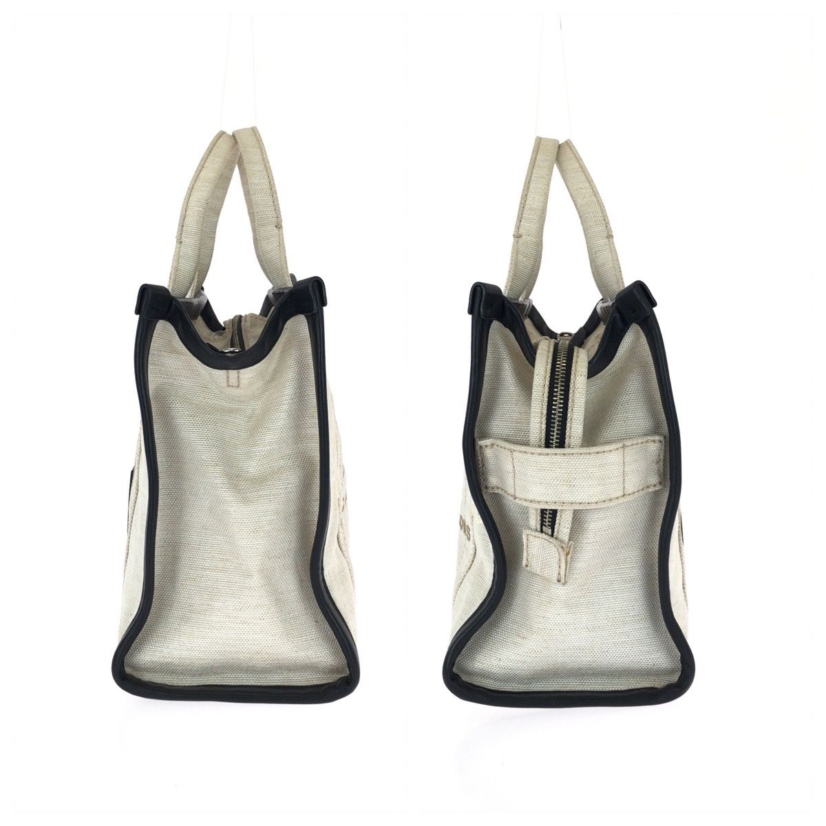 美品 MARC JACOBS マークジェイコブス トートバッグ 2way MARC JACOBS マークジェイコブス THE TOTE BAG 2way ホワイト ブラック