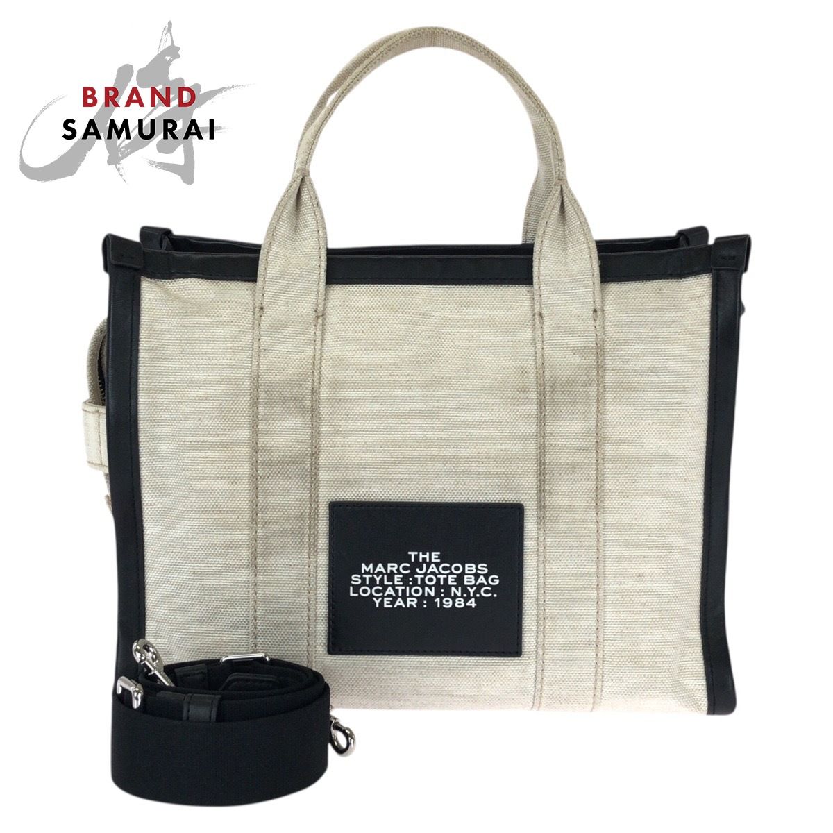 MARC JACOBS マークジェイコブス THE TOTE BAG 2way ホワイト ブラック