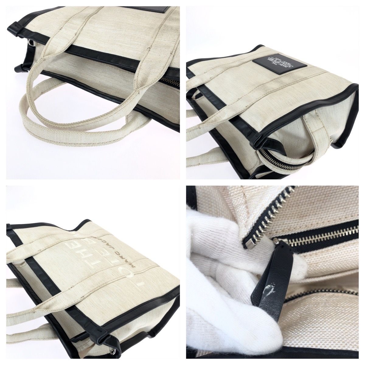 MARC JACOBS マークジェイコブス THE TOTE BAG 2way ホワイト ブラック