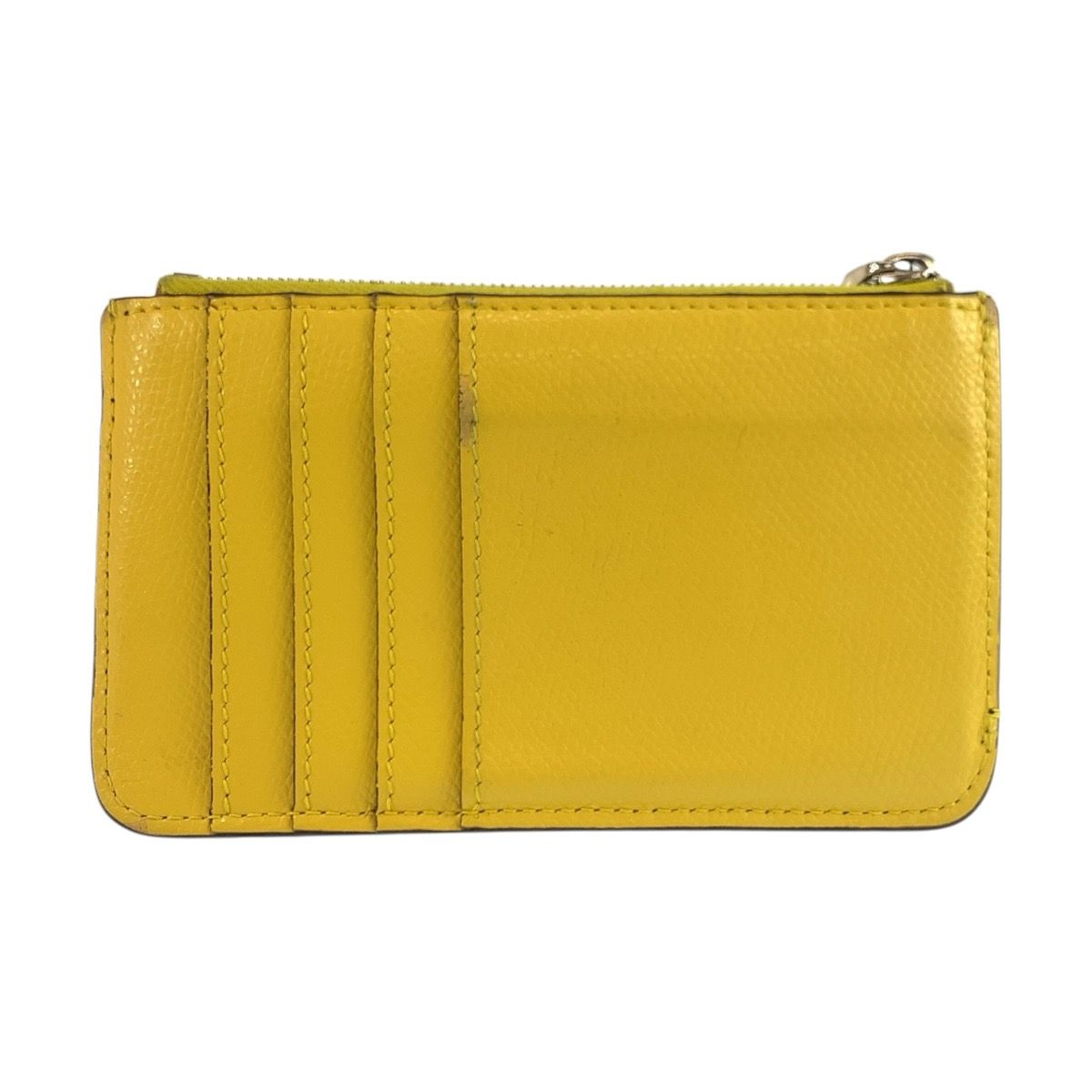 FENDI フェンディ ズッカ ブラウン イエロー シルバー金具 レザー