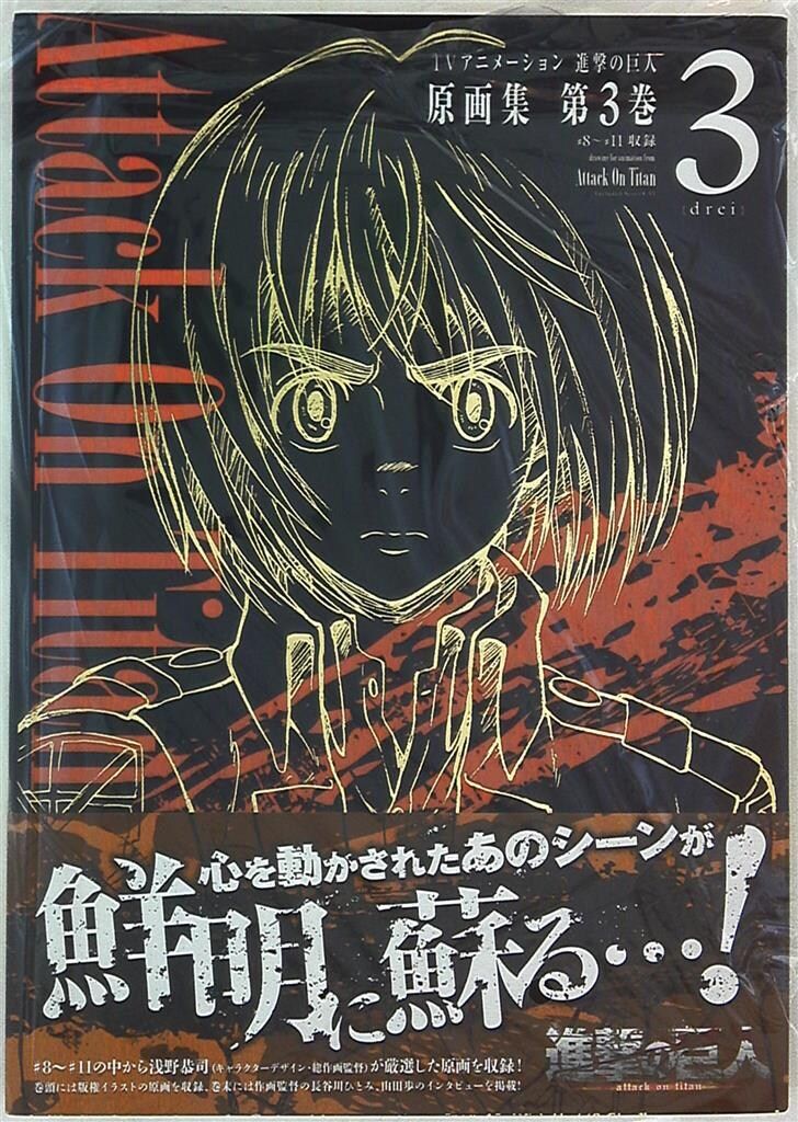 ポニーキャニオン ぽにきゃんBOOKS TVアニメ 進撃の巨人 原画集 第3巻 (帯付)　ムック