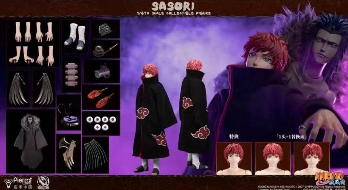 RocketToys 1/6 NARUTO ナルト 疾風伝 サソリ SASORI 暁 1/6スケール RocketToys 1/6 NARUTO ナルト 疾風伝 サソリ SASORI 暁 1/6スケール