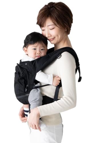 napnap（ナップナップ） 新生児から使える 抱っこ紐 おんぶ紐 だっこひも 抱っこ おんぶ 暑さ対策 メッシュ切り替え また幅調整 ベビーキャリー Vision（ヴィジョン） ビジョン ブラックpms 3779c1f5