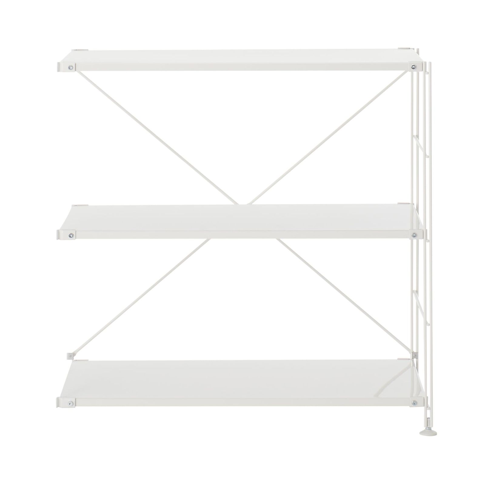 ★新品★無印良品 スチールユニットシェルフ用スチール棚追加セット 幅84cmタイプ 小 ライトグレー KE20XA1A 2fc5ed2f
