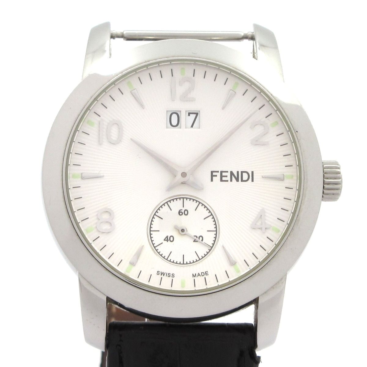 FENDI(フェンディ) 腕時計 - 2100G メンズ 革ベルト 白
