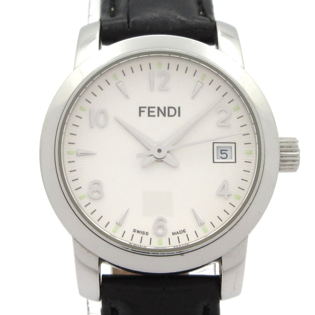 FENDI(フェンディ) 腕時計 - 2100L レディース 革ベルト 白