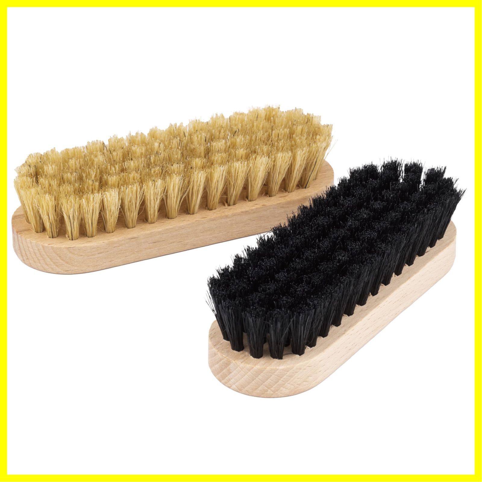 新品・未使用】豚毛 100% ブラシ天然 レザー用 革靴用 靴磨き