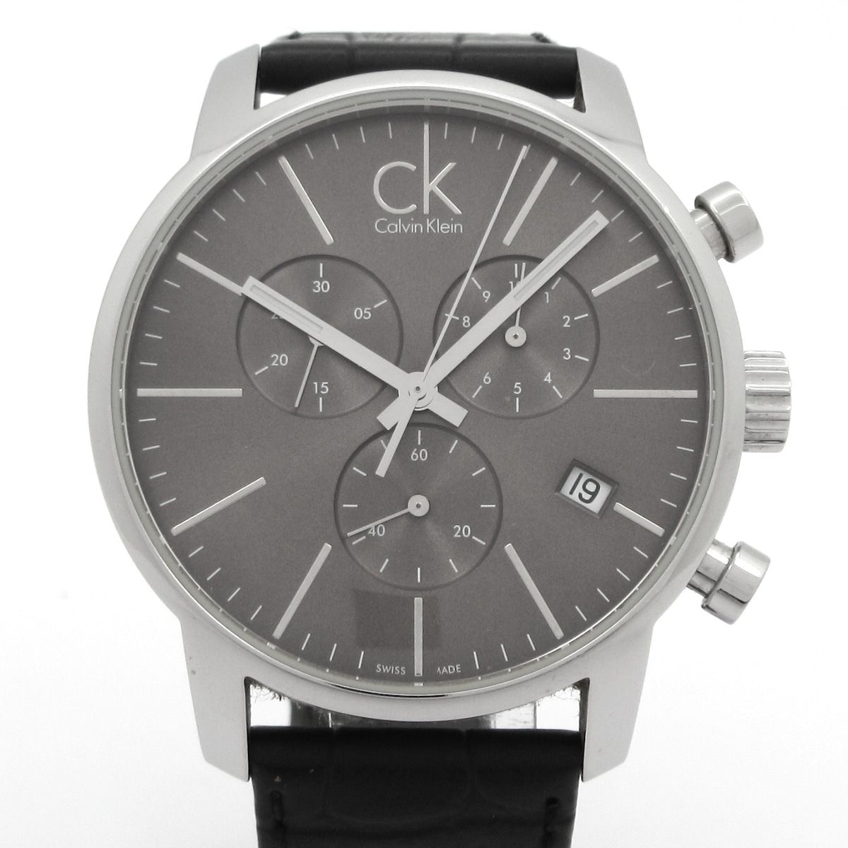 CalvinKlein(カルバンクライン) 腕時計 - K2G271 メンズ クロノグラフ ダークグレー