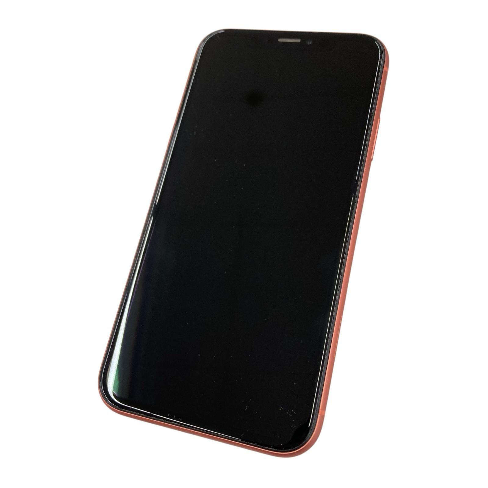 iPhone XR 128GB コーラル SIMフリー 動作確認済 - メルカリ