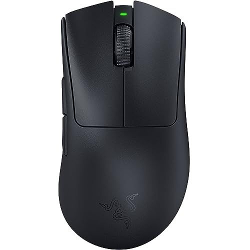 【新品】Razer レイザー DeathAdder V3 Pro ゲーミングマウス ワイヤレス 無線 63gの超軽量 進化したエルゴノミック形状 最高クラスの精度のFocus Pro 30K オプティカルセンサー 第 3 世代オプティカルマウススイッチ Hyp
