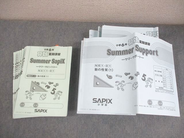 サピックス夏期講習　算数サマーサポートとサマーサピックス　小6 sapix SAPIX サピックス 小6 算数 夏期講習 サマーサピックス/サマーサポート