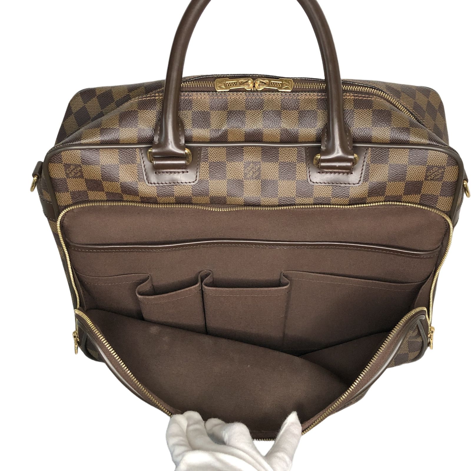 LOUIS VUITTON ルイヴィトン ダミエ イカール N23252 レザー ビジネス