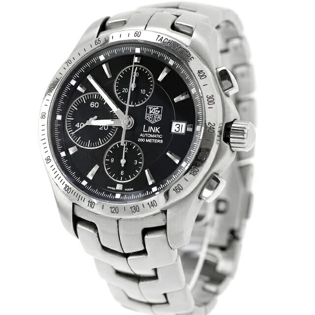 タグ・ホイヤー TAG Heuer 腕時計 メンズ CJF2110.BA0594 リンク タキメーター クロノグラフ 200m防水 ブラック文字盤