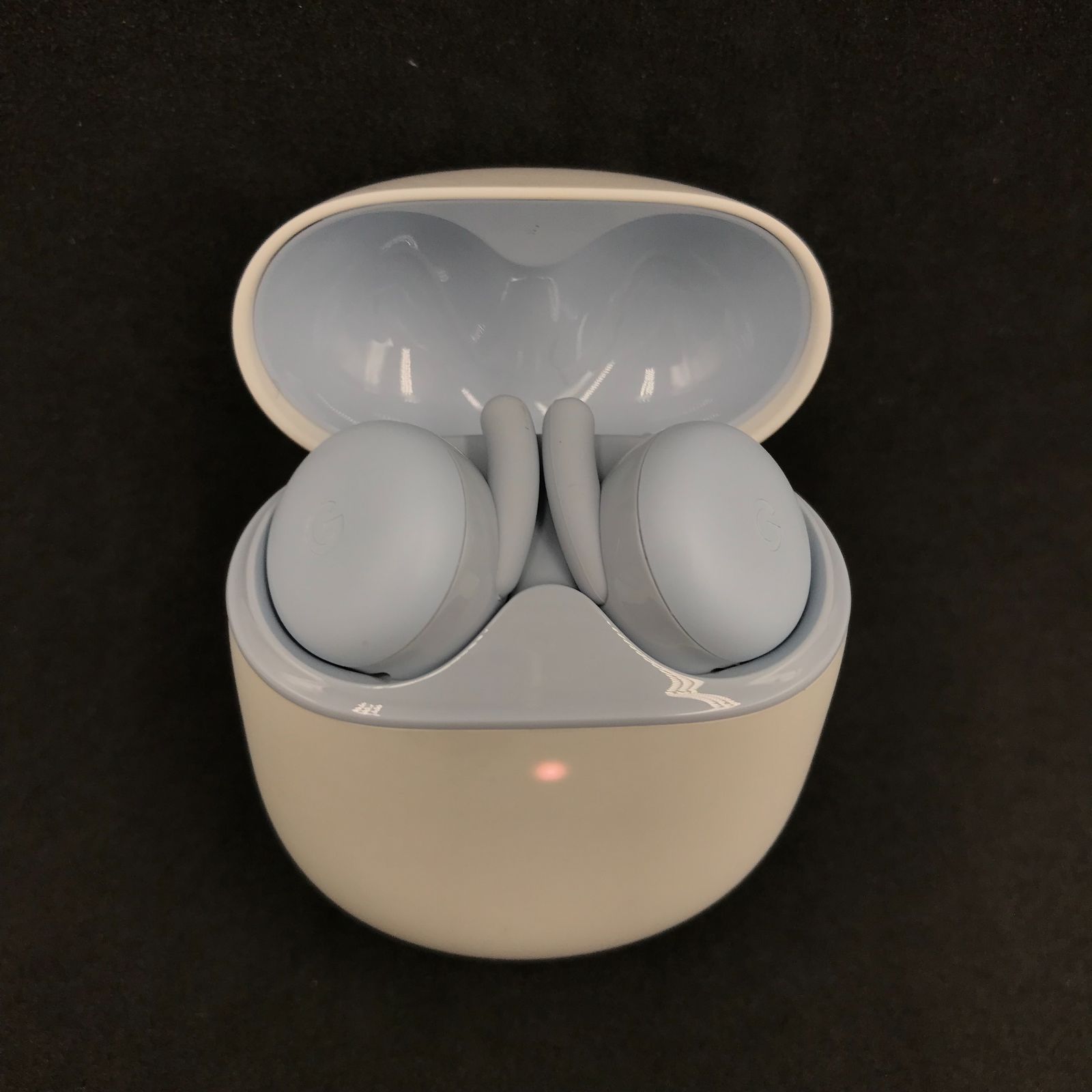 ■Google Pixel Buds Pro ワイヤレスイヤホン G7T9J フォグ（ライトブルー）ノイズキャンセリング Bluetooth 充電ケース付き 中古