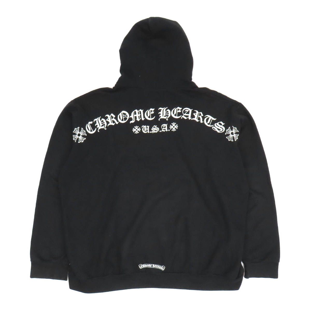 クロムハーツ アーチ ロゴ ジップアップ パーカー メンズ ブラック CHROME HEARTS【中古】 【アパレル・小物】 129,840円