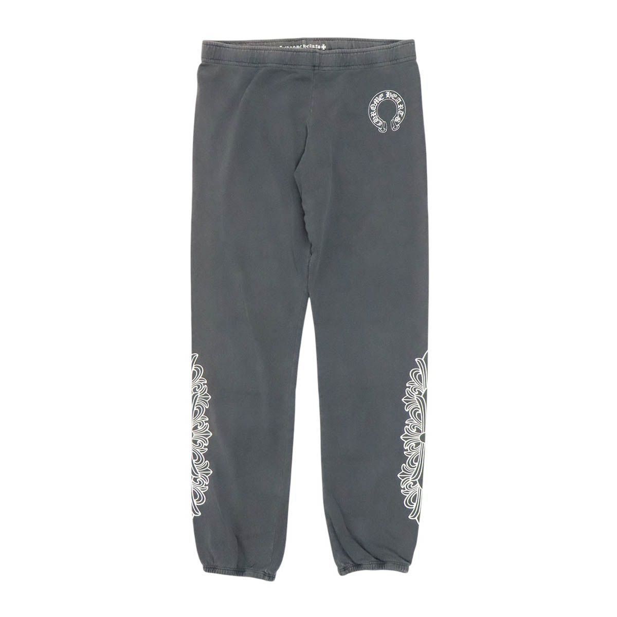 クロムハーツ フローラルクロス ホースシュー スウェットパンツ メンズ グレー CHROME HEARTS【中古】 【アパレル・小物】