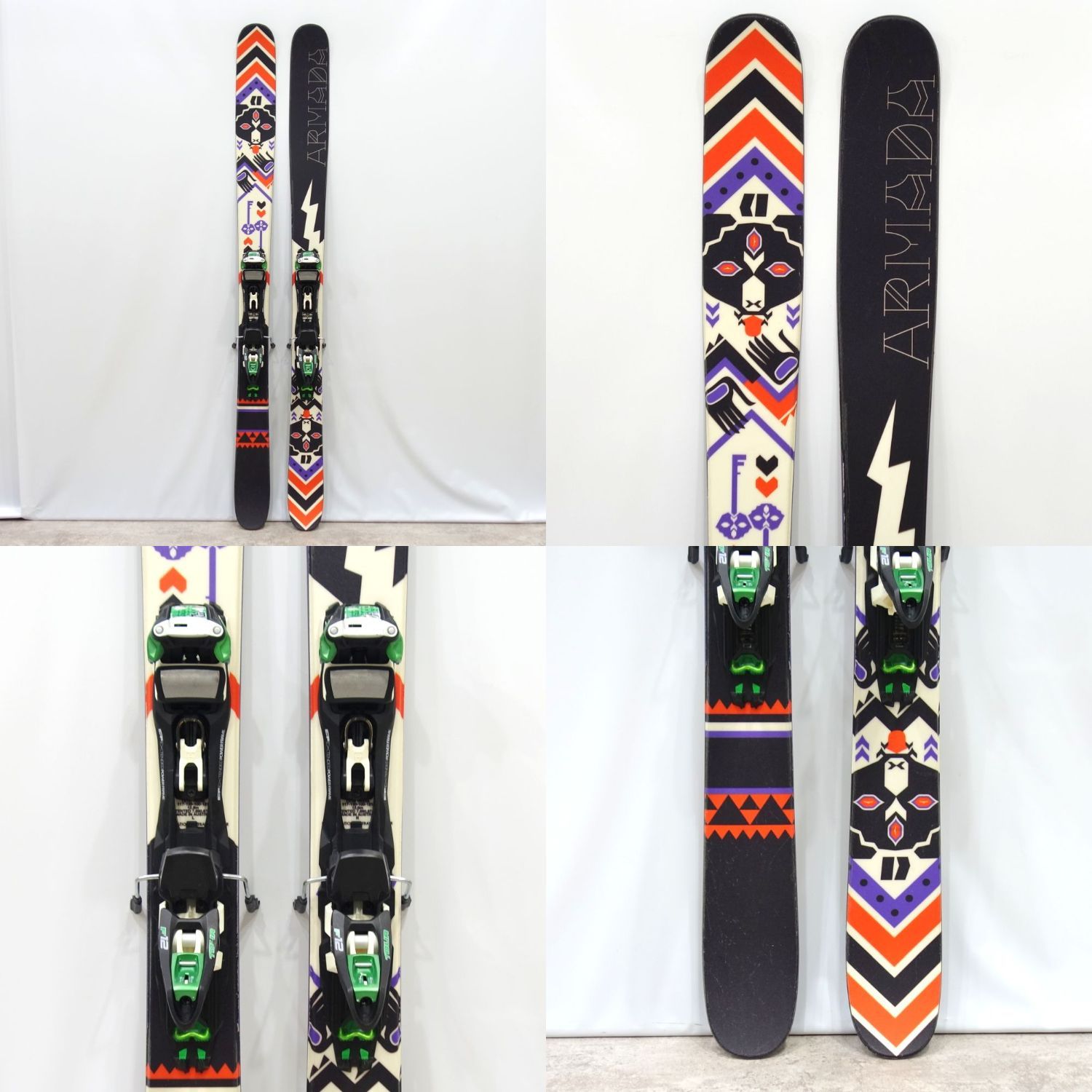 美品 アルマダ ARMADA スキー 板 ビンディング セット ツアー バックカ