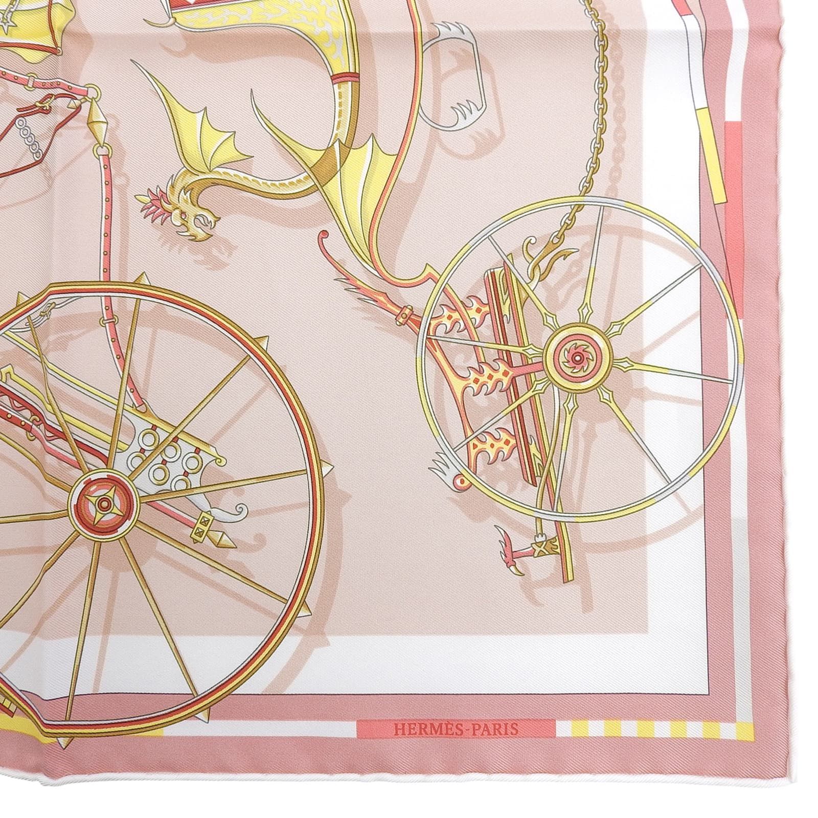 極美品△HERMES エルメス カレ45 VOITURES EN NQUILIBRE 精巧な馬車