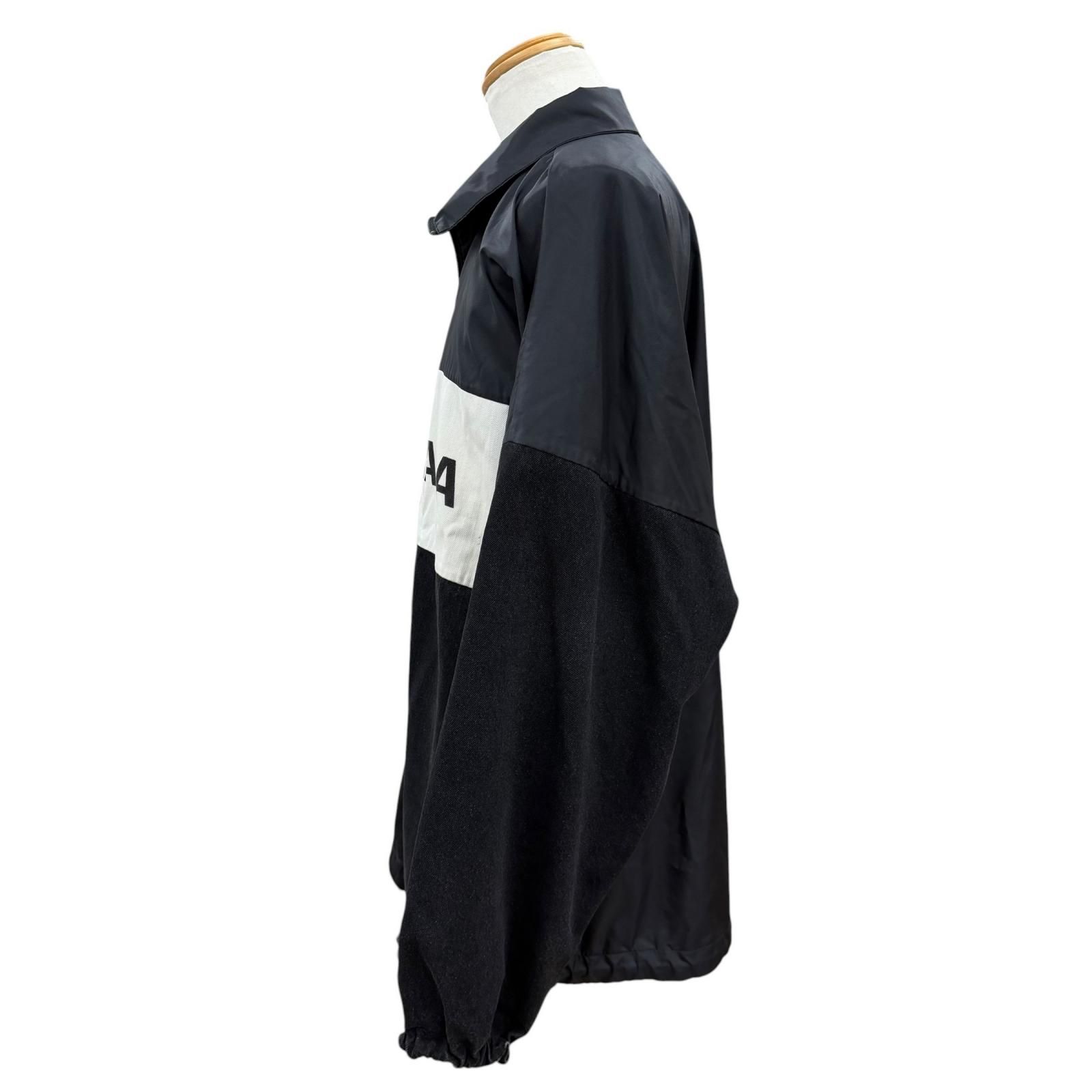 美品▽BALENCIAGA バレンシアガ 529213 ロゴプリント デニム切替