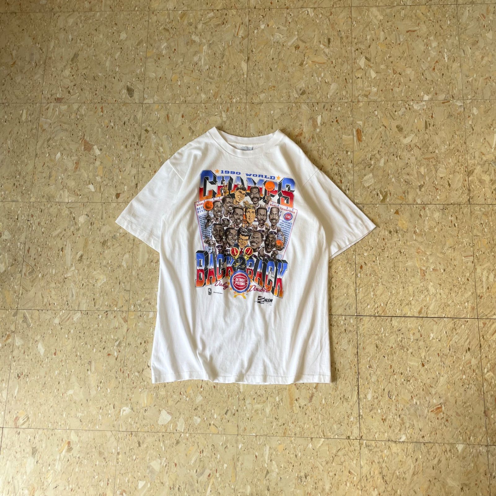 90s USA製 【 NBA 】デトロイト・ピストンズ 1990年 バッドボーイズ Tシャツ size.L 6,975円