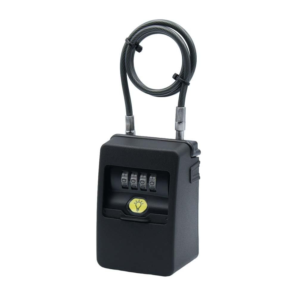 ノムラテック(Nomuratec) 鍵の収納BOX ワイヤー式キーストック mini LEDライト付 ブラック N-1289★m e664d336