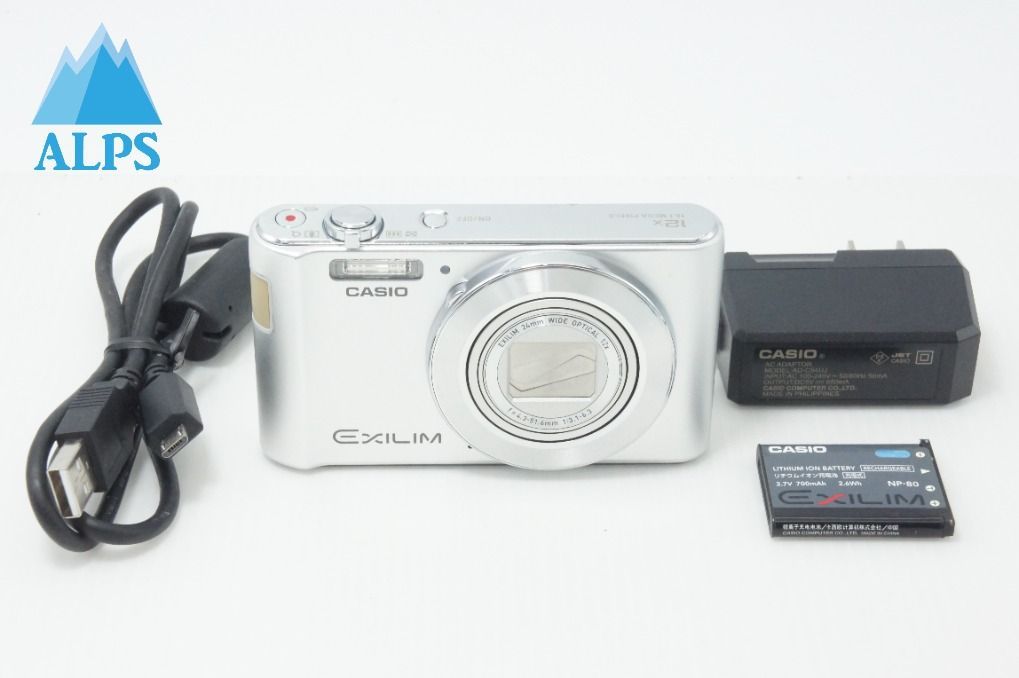CASIO カシオ EXILIM EX-ZS180 コンパクトデジタルカメラ シルバー 260701ac