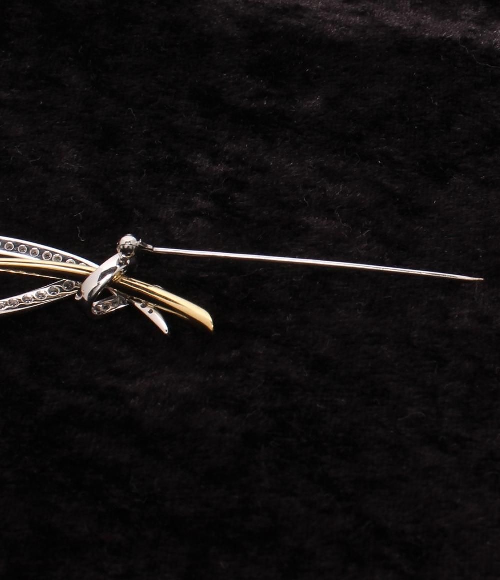 ウエダジュエラー ブローチ K18 Pt950 バロックパール 約22x12mm