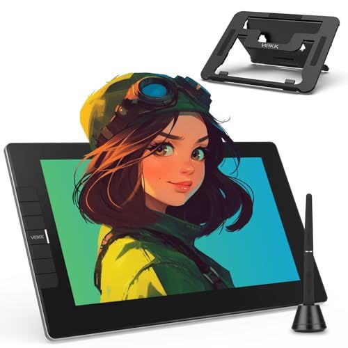 ★新品★VEIKK 液タブ 11.6インチ 専用スタンド付き VK1200 V2 液晶ペンタブレット お絵描き 筆圧検知8192レベル 6つショートカットキー 小型 液晶ペンタブレット 初心者に最適 Windows MacOS Linux対応 1f893a9f