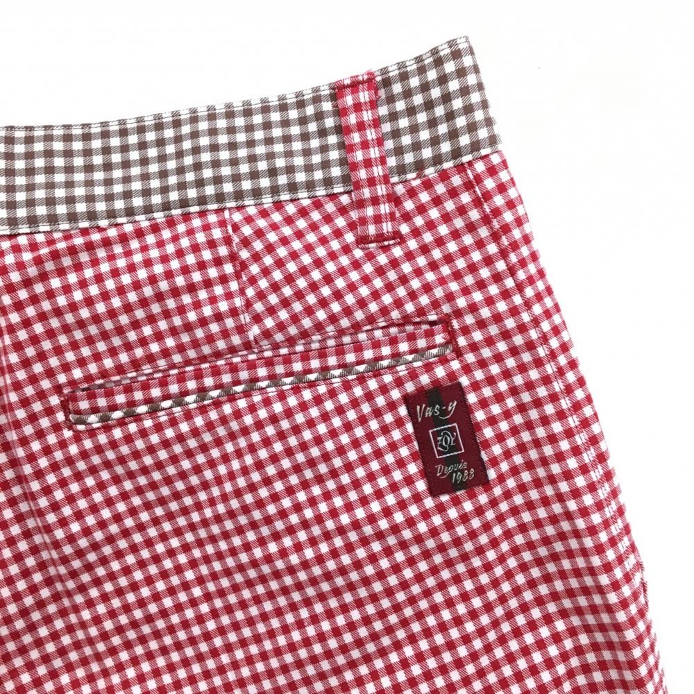 超美品】ゾーイ パンツ レッド×白 ギンガムチェック メンズ 76 ゴルフ