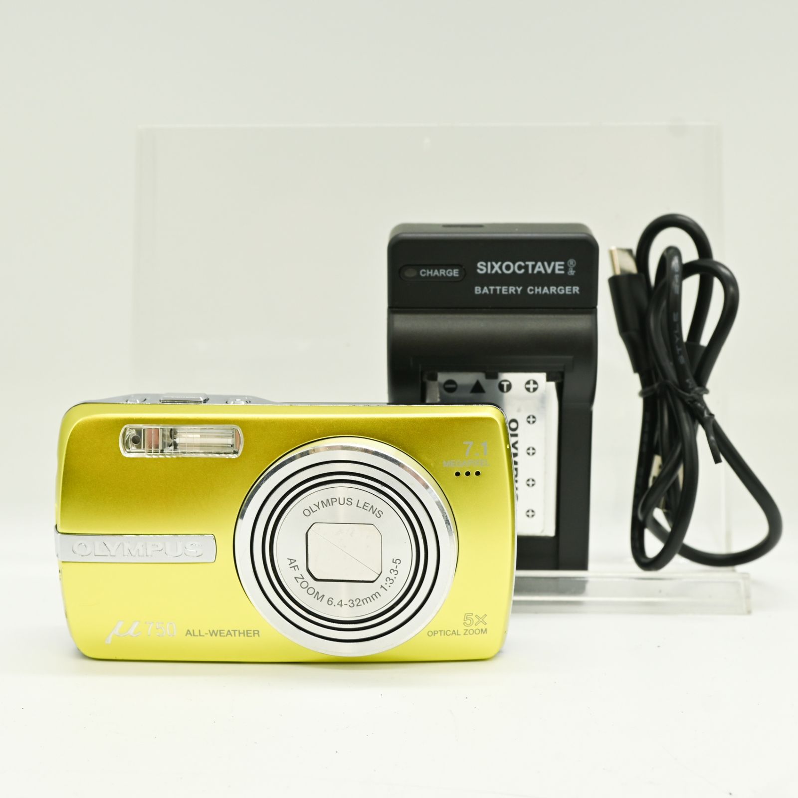 [Good Condition] OLYMPUS DIGITAL CAMERA μ750 LIME GREEN μ-750 GRN