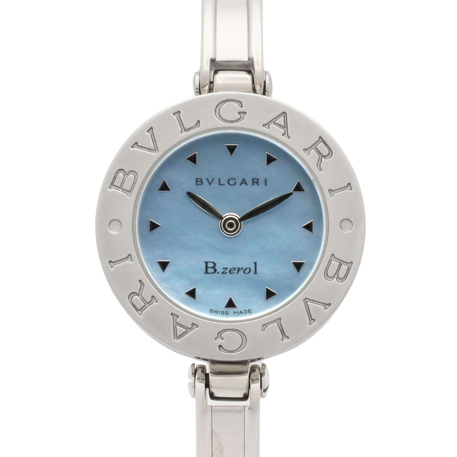 ブルガリ BVLGARI 腕時計 B-zero1 BZ22S ブルーシェル ステンレススチール B-zero1 レディース Used A