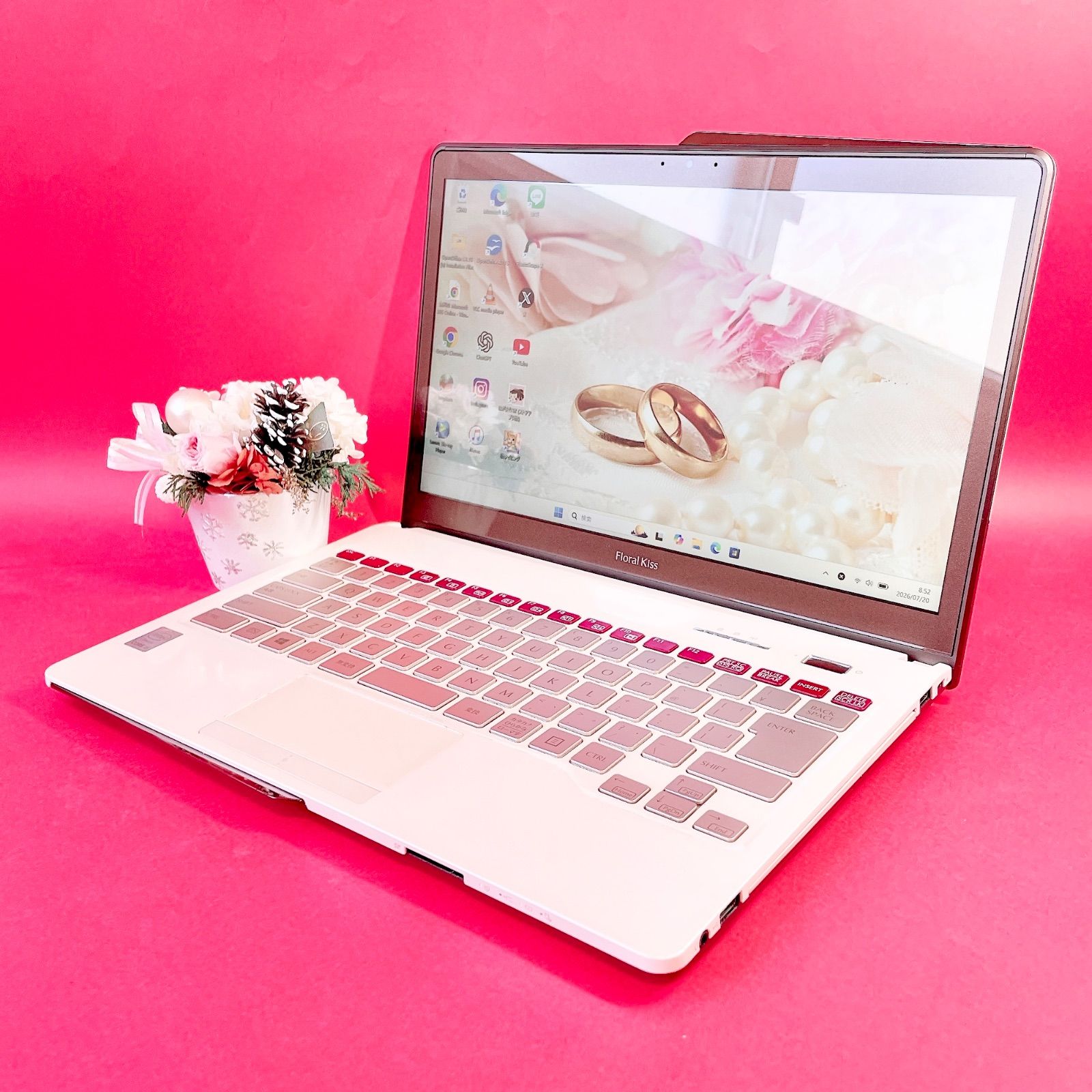 激レア】富士通 タッチパネルPC ゴールド×レッド Win11 - メルカリ