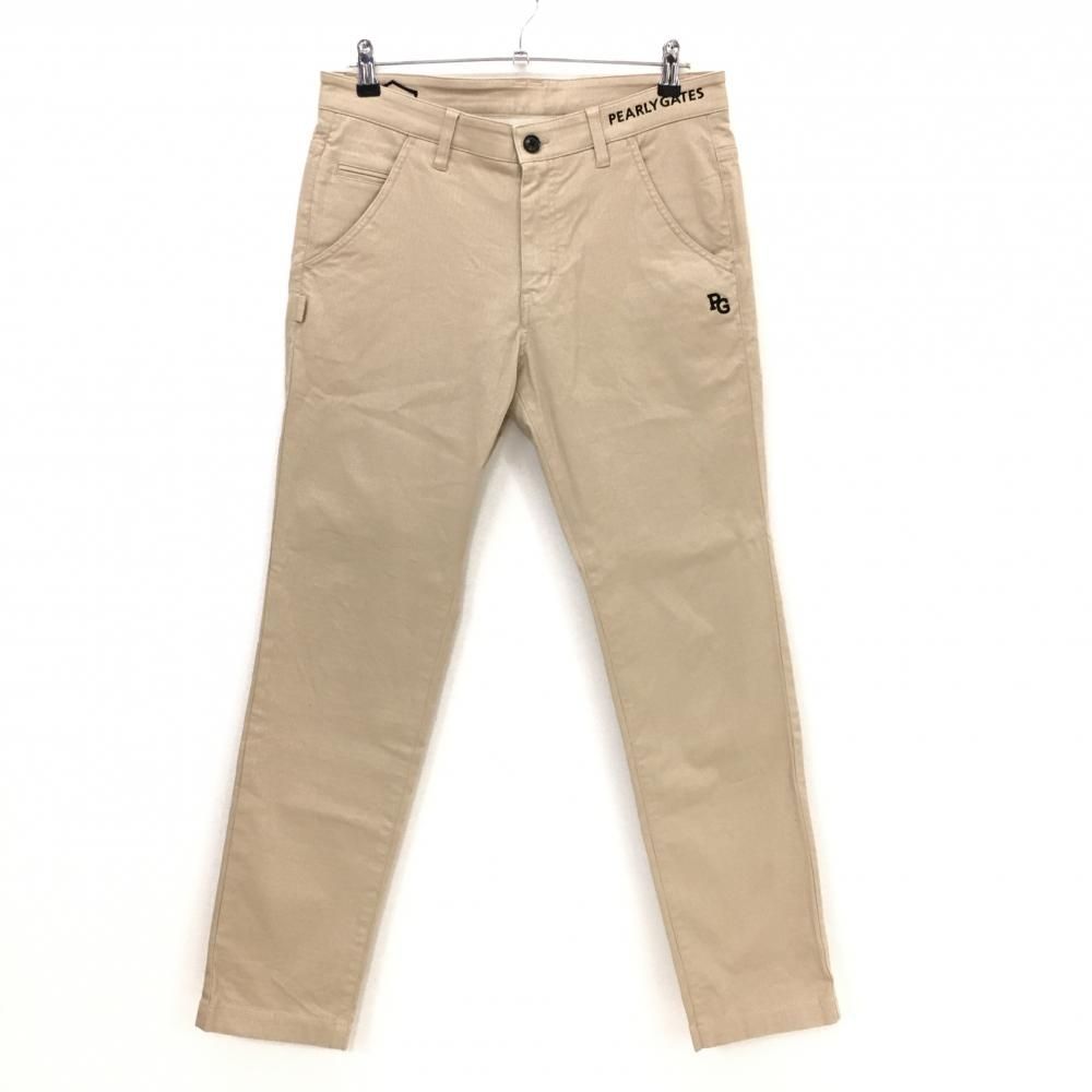 超美品】パーリーゲイツ パンツ ベージュ 地模様 ストレッチ メンズ 5