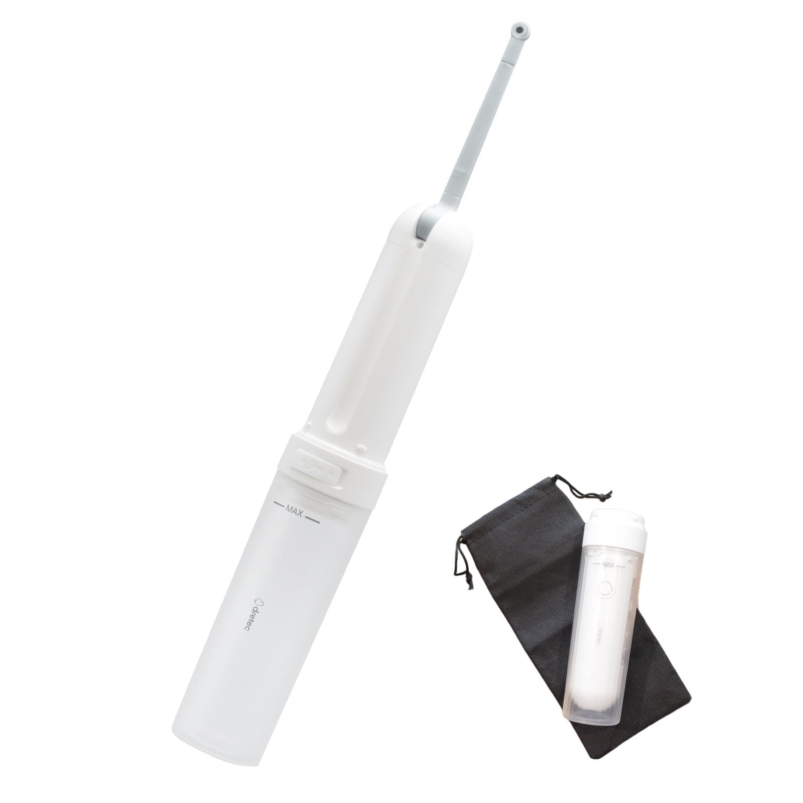 ドリテック(dretec) おしり洗浄器 ハンディシャワー 充電式 防水 180ml 携帯洗浄器 洗浄シャワー トイレ ポータブルシャワー 介護 旅行グッズ 防災 トラベル ホワイトpms 2635b472