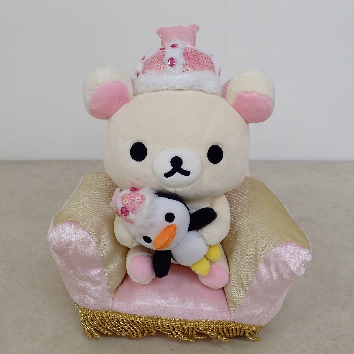 大リラックマ展 ソファー付きぬいぐるみ コリラックマ、リラックマ コリラックマ ソファー付ぬいぐるみ 大リラックマ展 紙タグ付き