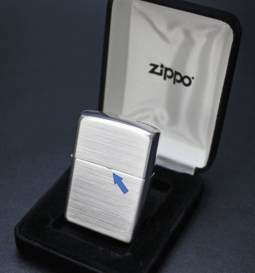 新品未使用 OUTLET スターリングシルバー ZIPPO ＃13 ボトムコード 2012 アウトレット 一か所凹みあり